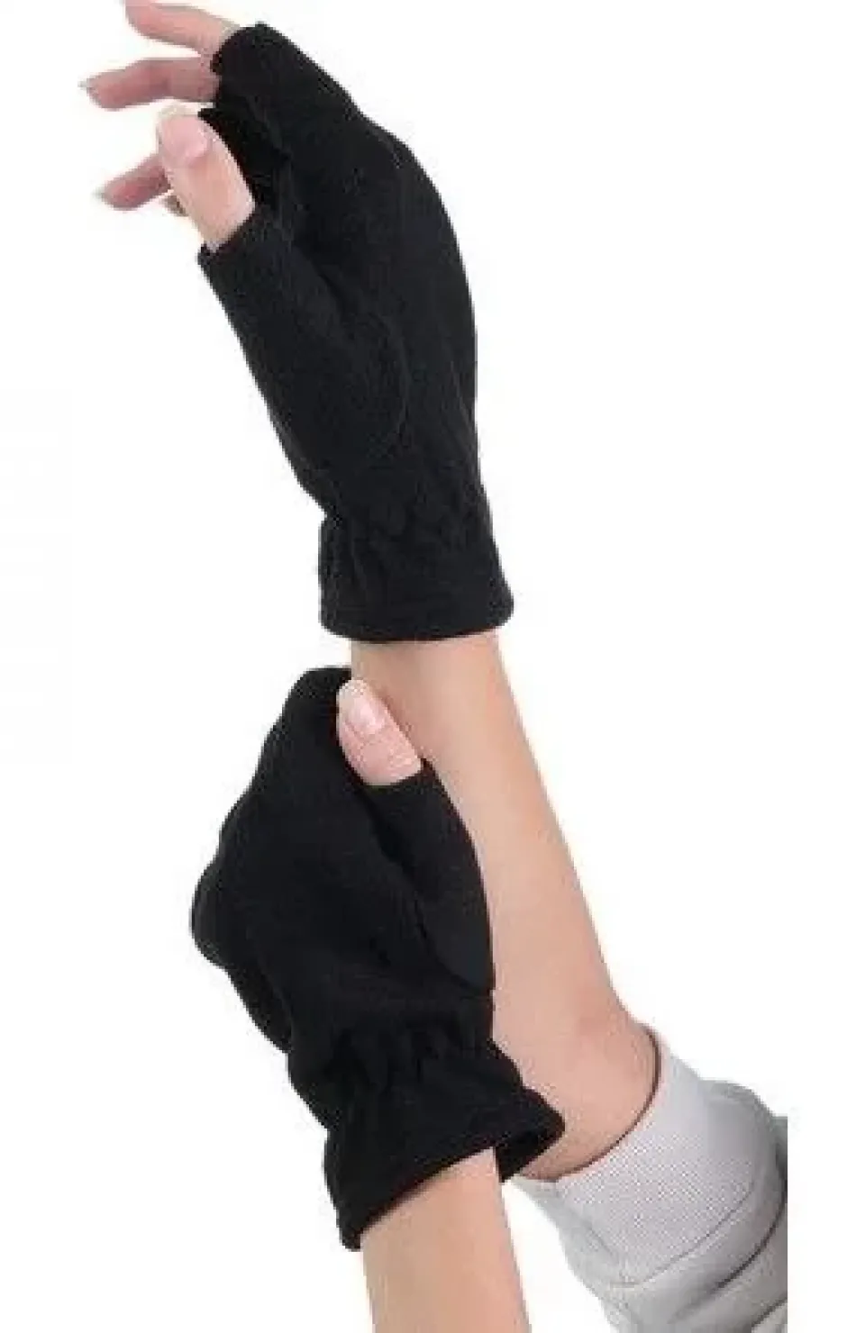 Kadın Kısa Parmaksız Triko Eldiven - Siyah Somersan Giyim | Kadın, Erkek ve Çocuk Moda