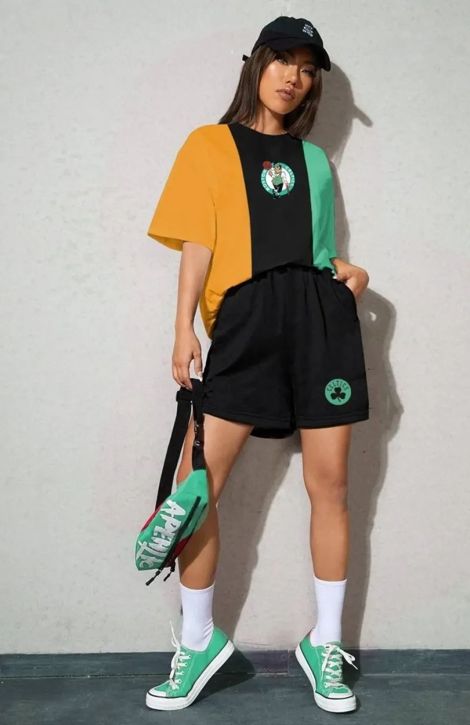 Kadın Nakışlı İkili Şort Takım - Çok Renkli