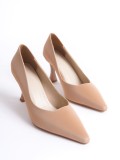 Kadın Nude Saten Stiletto TR08MS27G Somersan Giyim | Kadın, Erkek ve Çocuk Moda