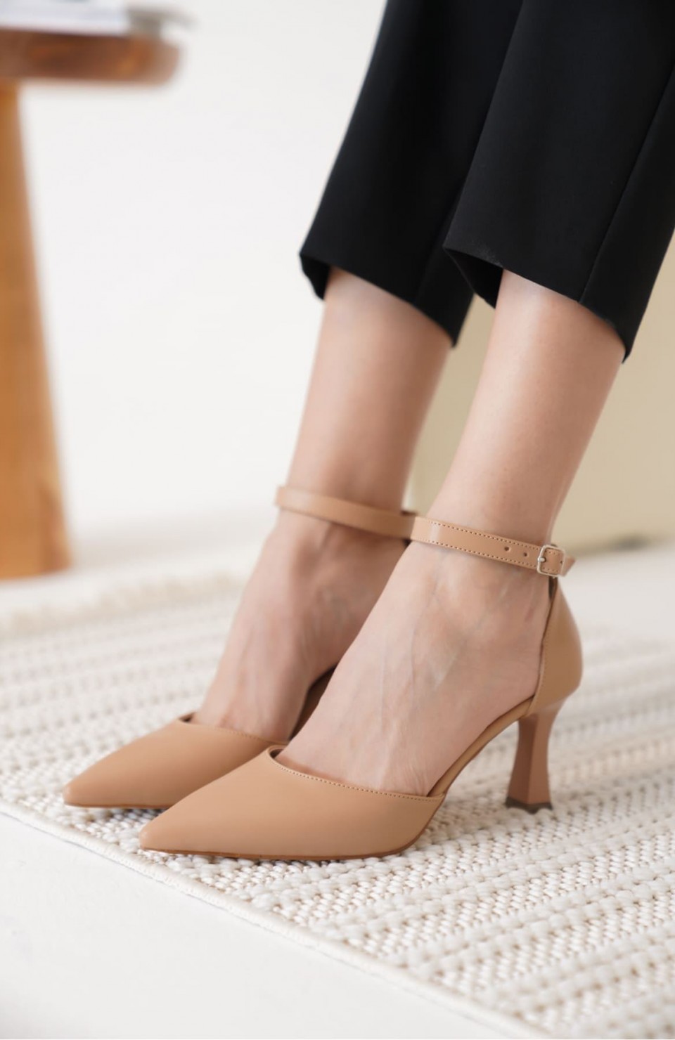 Kadın Nude Topuklu Ayakkabı TR12MS01D Somersan Giyim | Kadın, Erkek ve Çocuk Moda