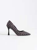 Kadın Siyah Desenli Stiletto TR08MS12A Somersan Giyim | Kadın, Erkek ve Çocuk Moda
