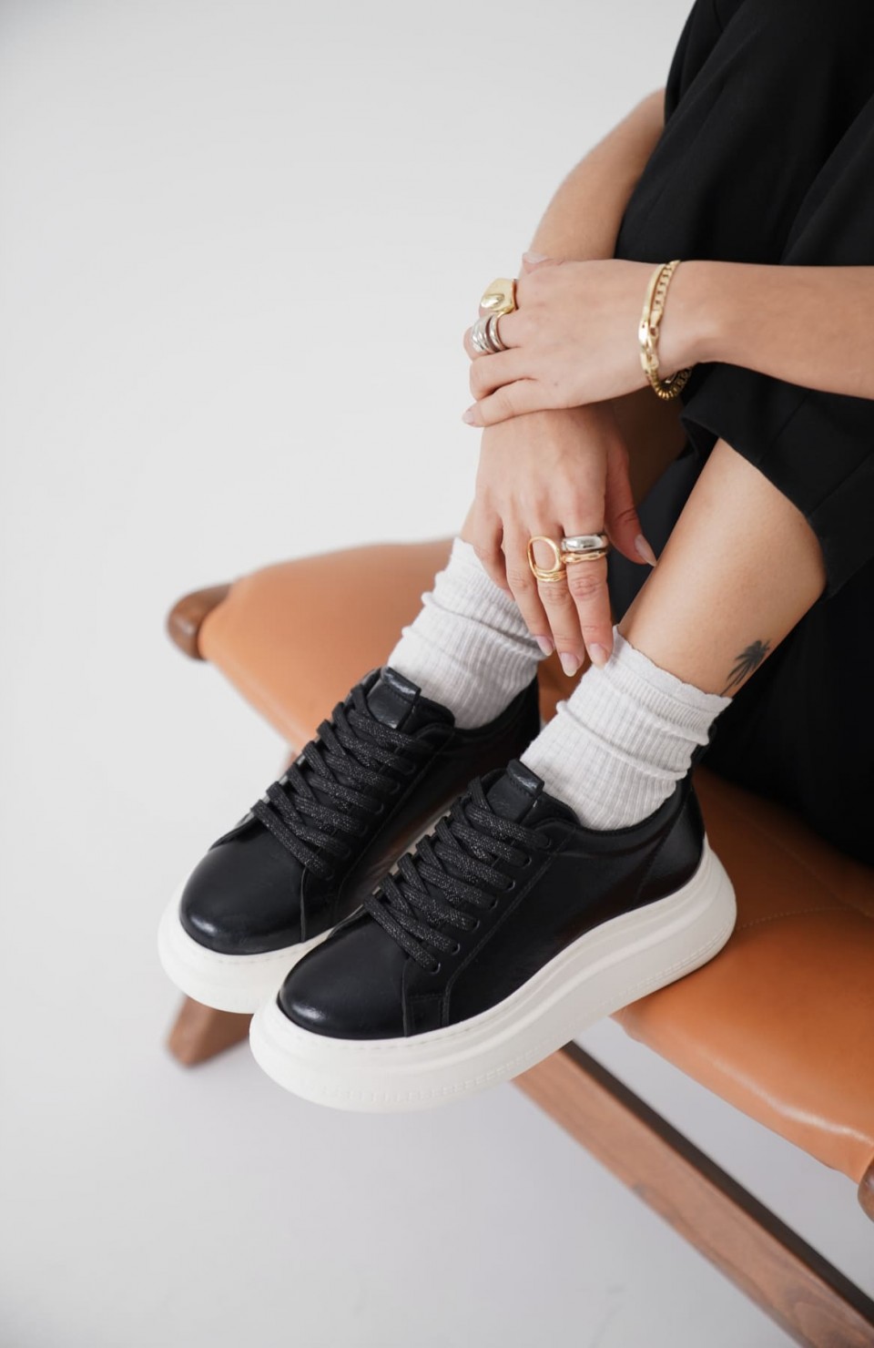 Kadın Siyah Sneaker TR01MS05A Somersan Giyim | Kadın, Erkek ve Çocuk Moda