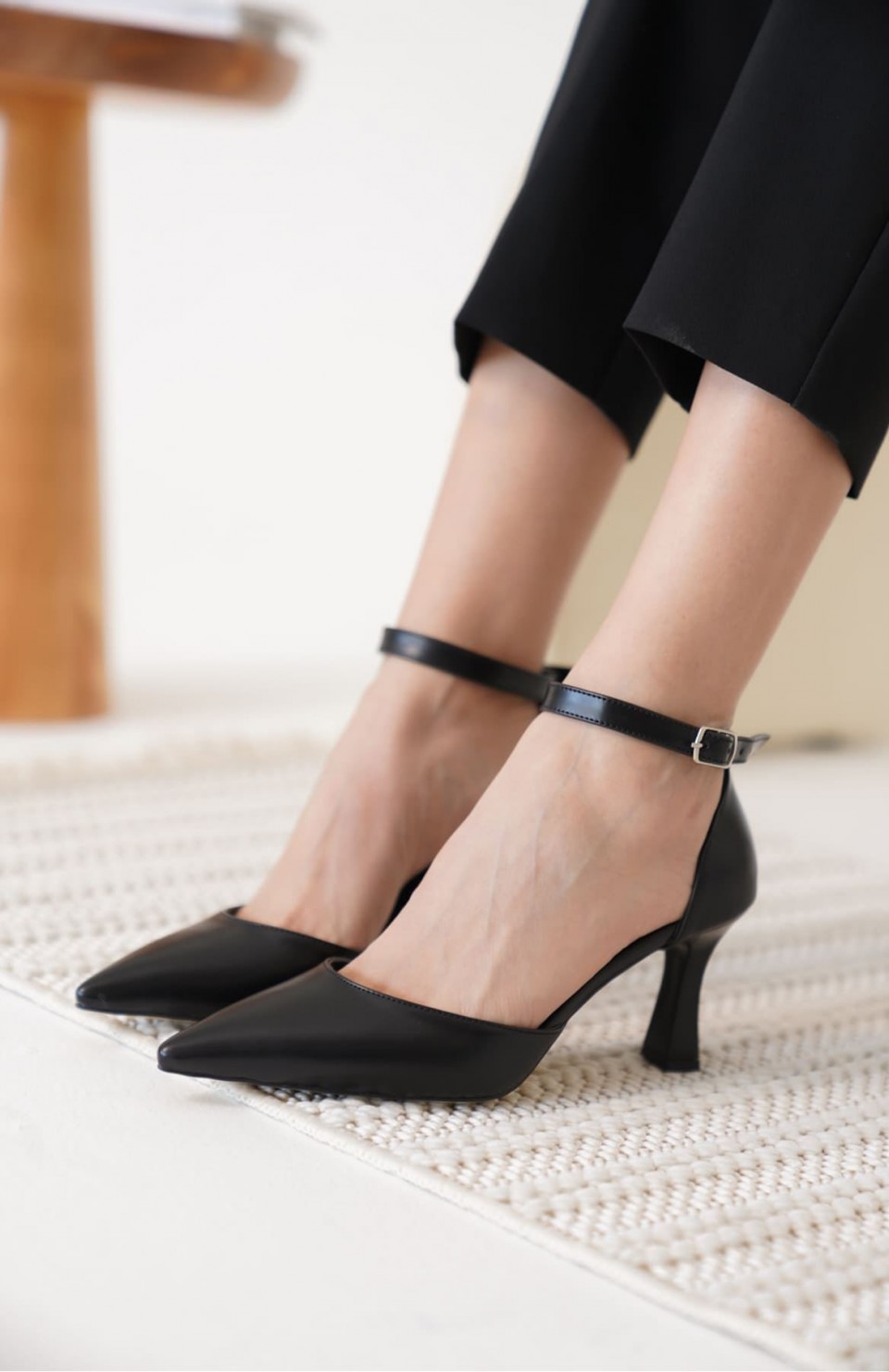 Kadın Siyah Topuklu Ayakkabı TR12MS01A Somersan Giyim | Kadın, Erkek ve Çocuk Moda