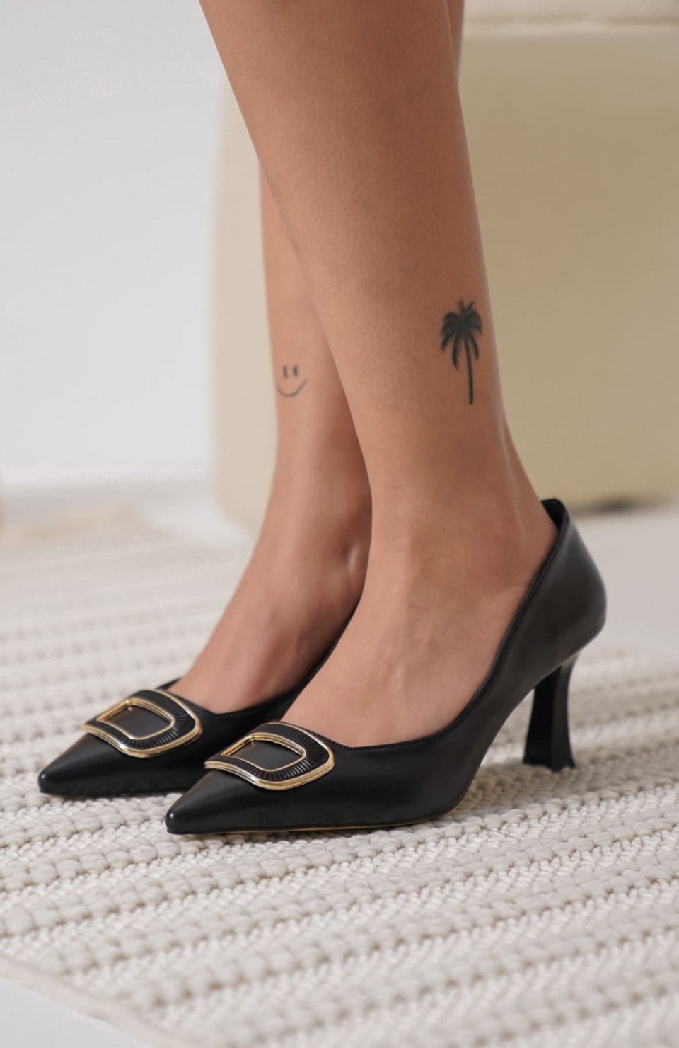 Kadın Siyah Topuklu Ayakkabı TR12MS07A Somersan Giyim | Kadın, Erkek ve Çocuk Moda