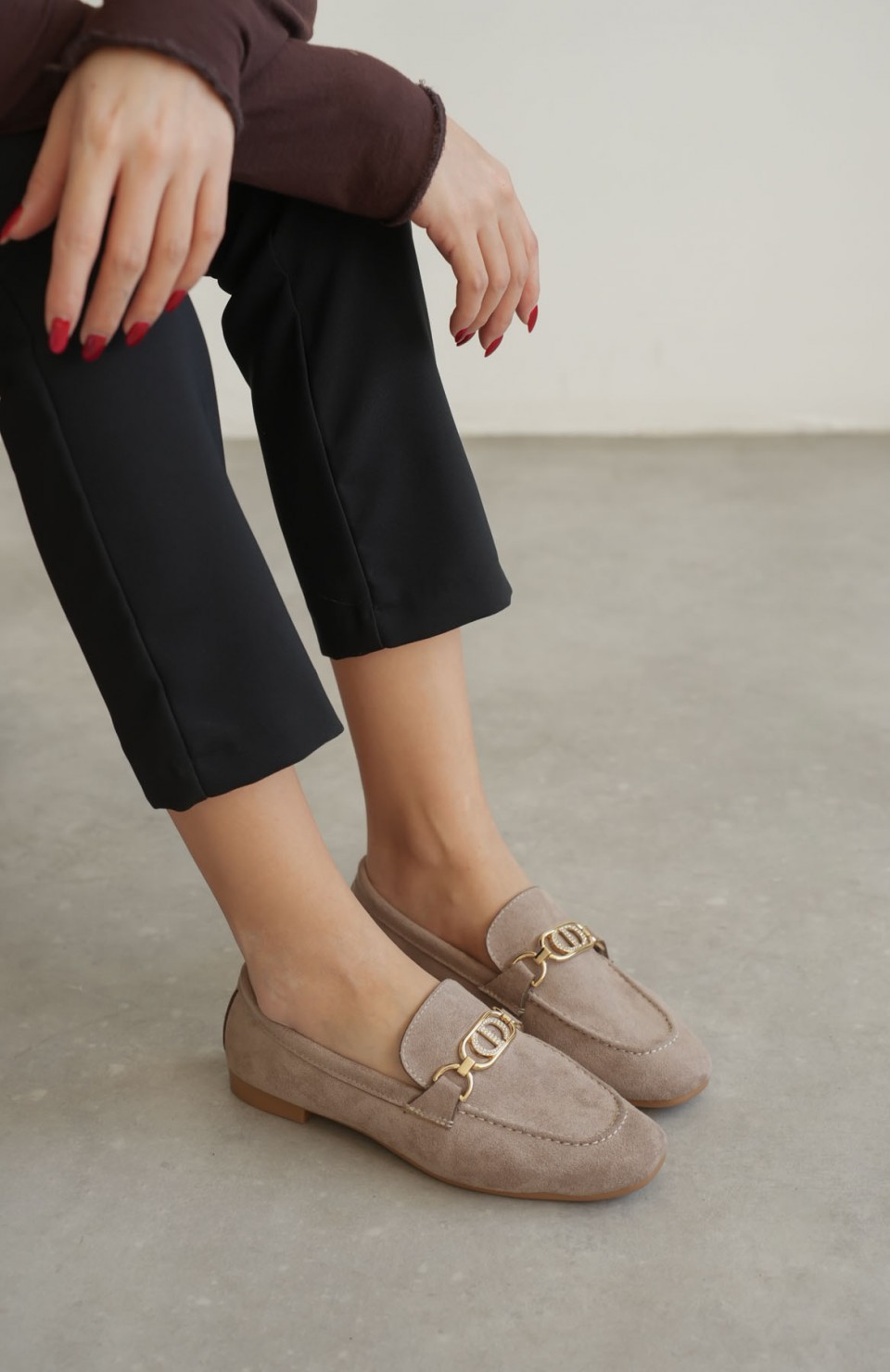 Kadın Süet Vizon Günlük Ayakkabı TR27MS01D Somersan Giyim | Kadın, Erkek ve Çocuk Moda