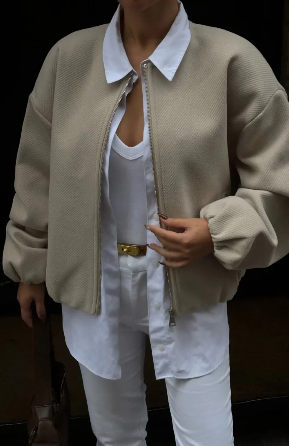 Kaşe Kaşmir Fermuarlı CEKET - Bej Somersan Giyim | Kadın, Erkek ve Çocuk Moda