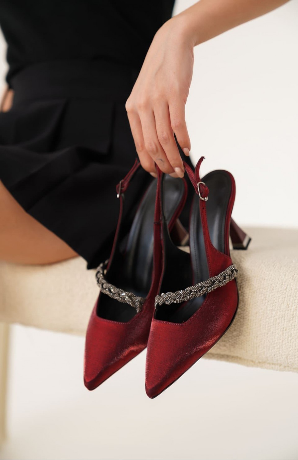 Kırmızı Kadın Topuklu Ayakkabı TR08MS36D Somersan Giyim | Kadın, Erkek ve Çocuk Moda