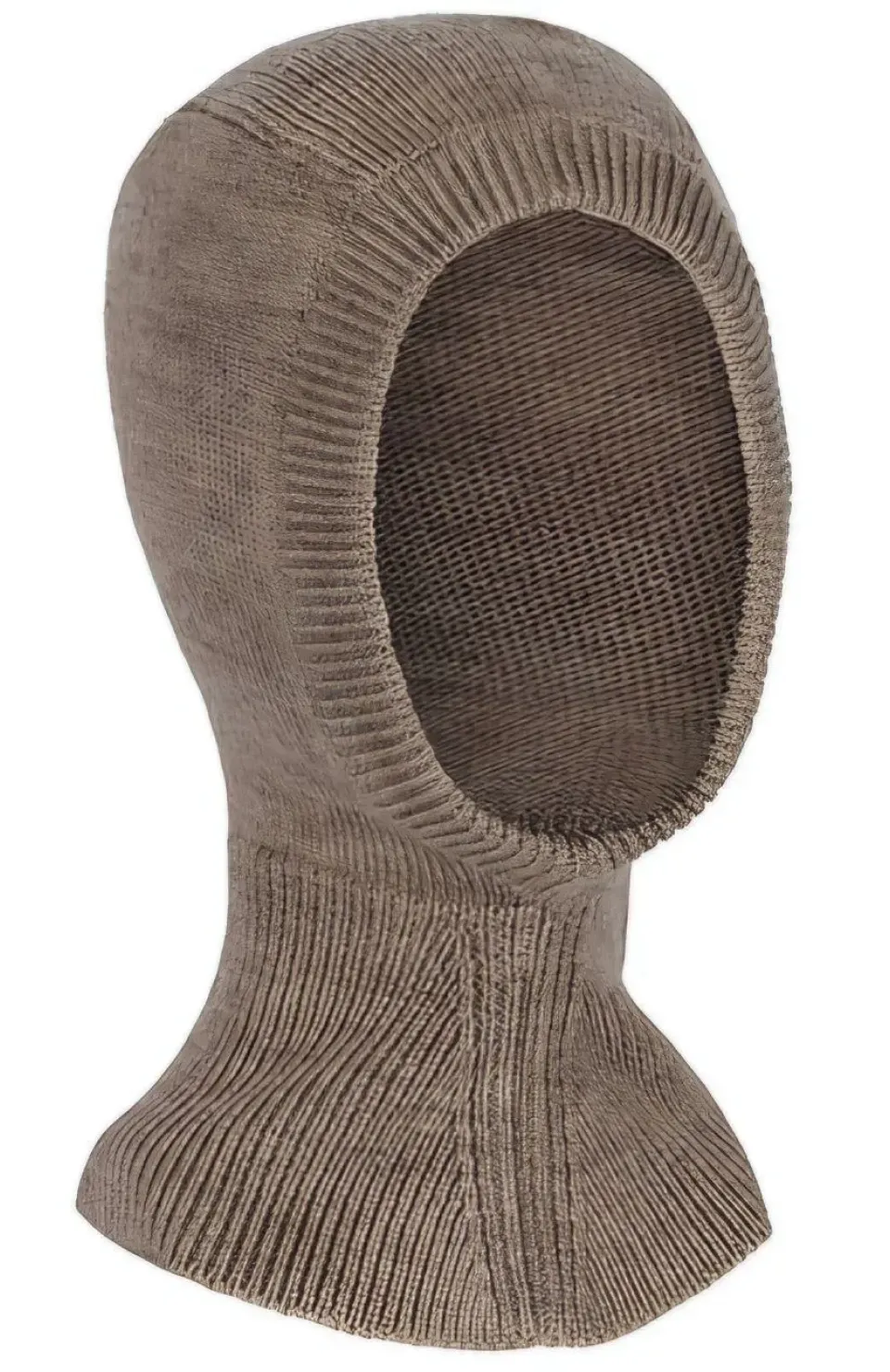 Kışlık Tam Kalıp Boğazlı Dokuma Triko Bere - Vizon