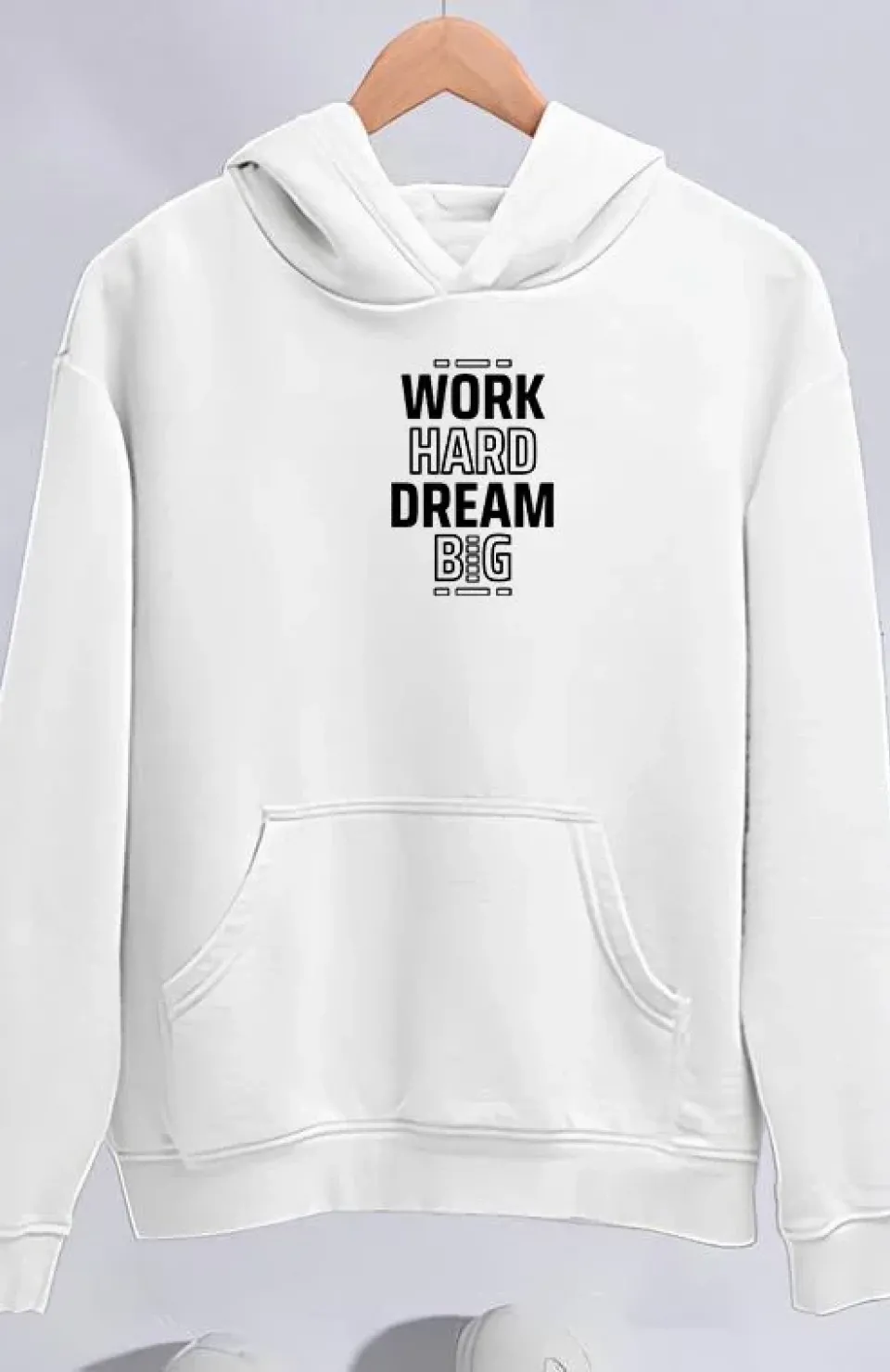 Kışlık Üç İplik Kapüşonlu SweatShirt - Beyaz Somersan Giyim | Kadın, Erkek ve Çocuk Moda