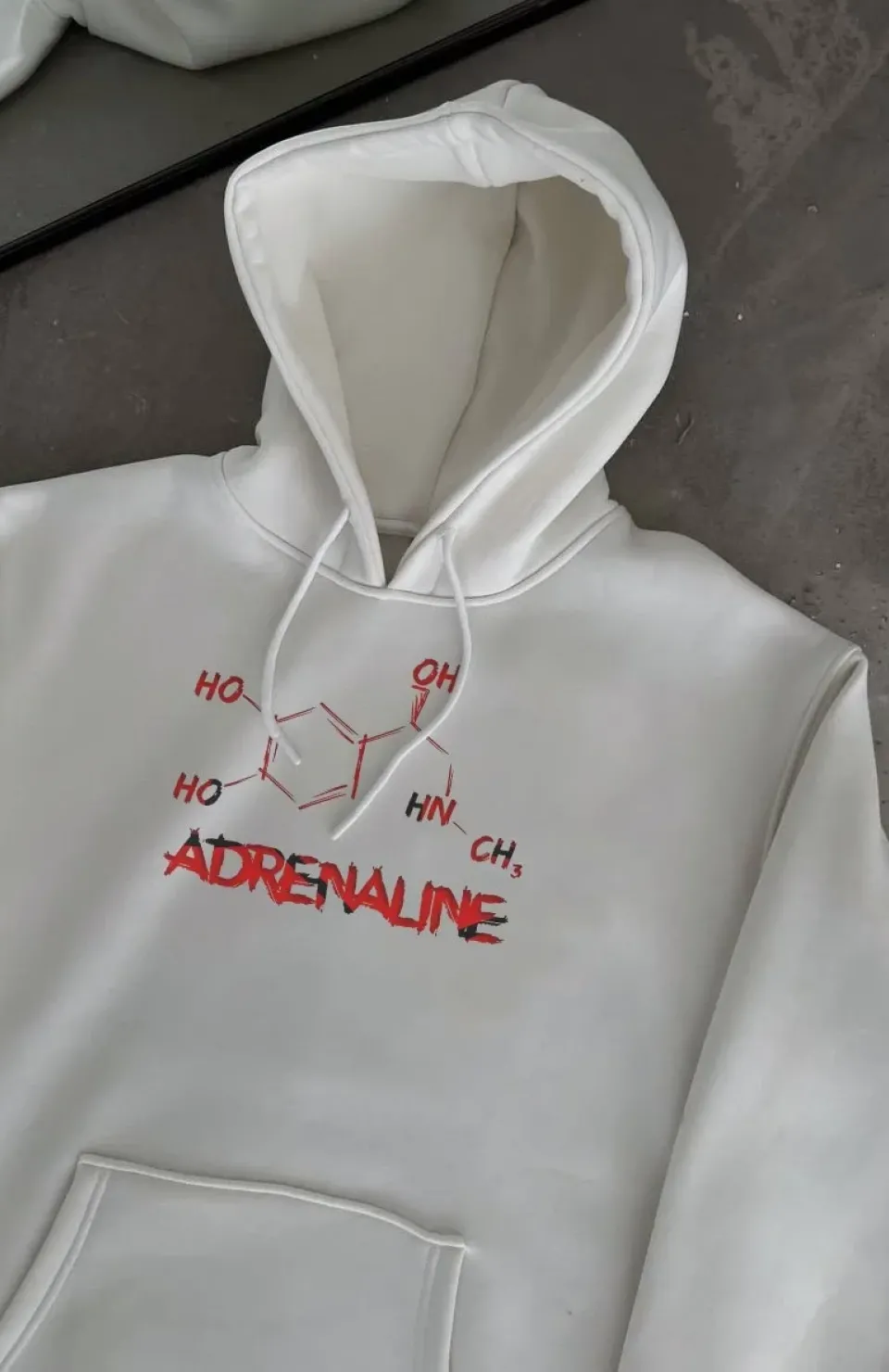 Kışlık Uzun Kol Kapüşonlu SweatShirt - Beyaz Somersan Giyim | Kadın, Erkek ve Çocuk Moda