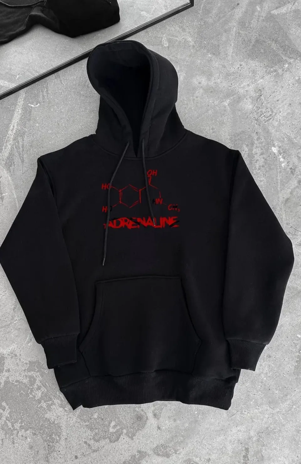 Kışlık Uzun Kol Kapüşonlu SweatShirt - Siyah Somersan Giyim | Kadın, Erkek ve Çocuk Moda