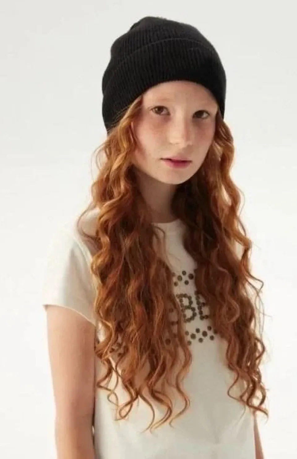 Kız Çocuk Katlamalı Basic Bere - Siyah Somersan Giyim | Kadın, Erkek ve Çocuk Moda