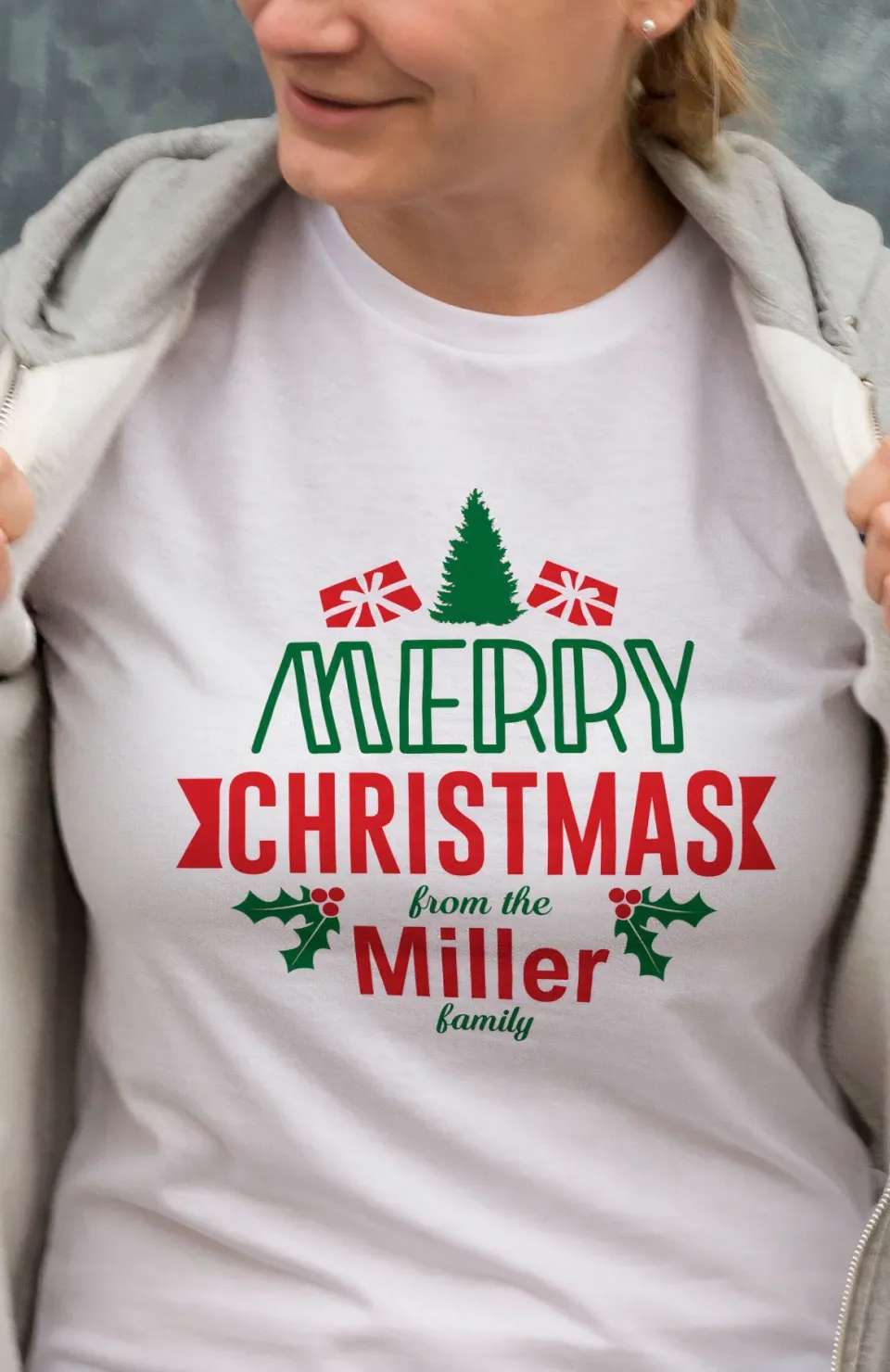 MERRY CHRISTMAS from the Miller Baskılı T-shirt - Beyaz