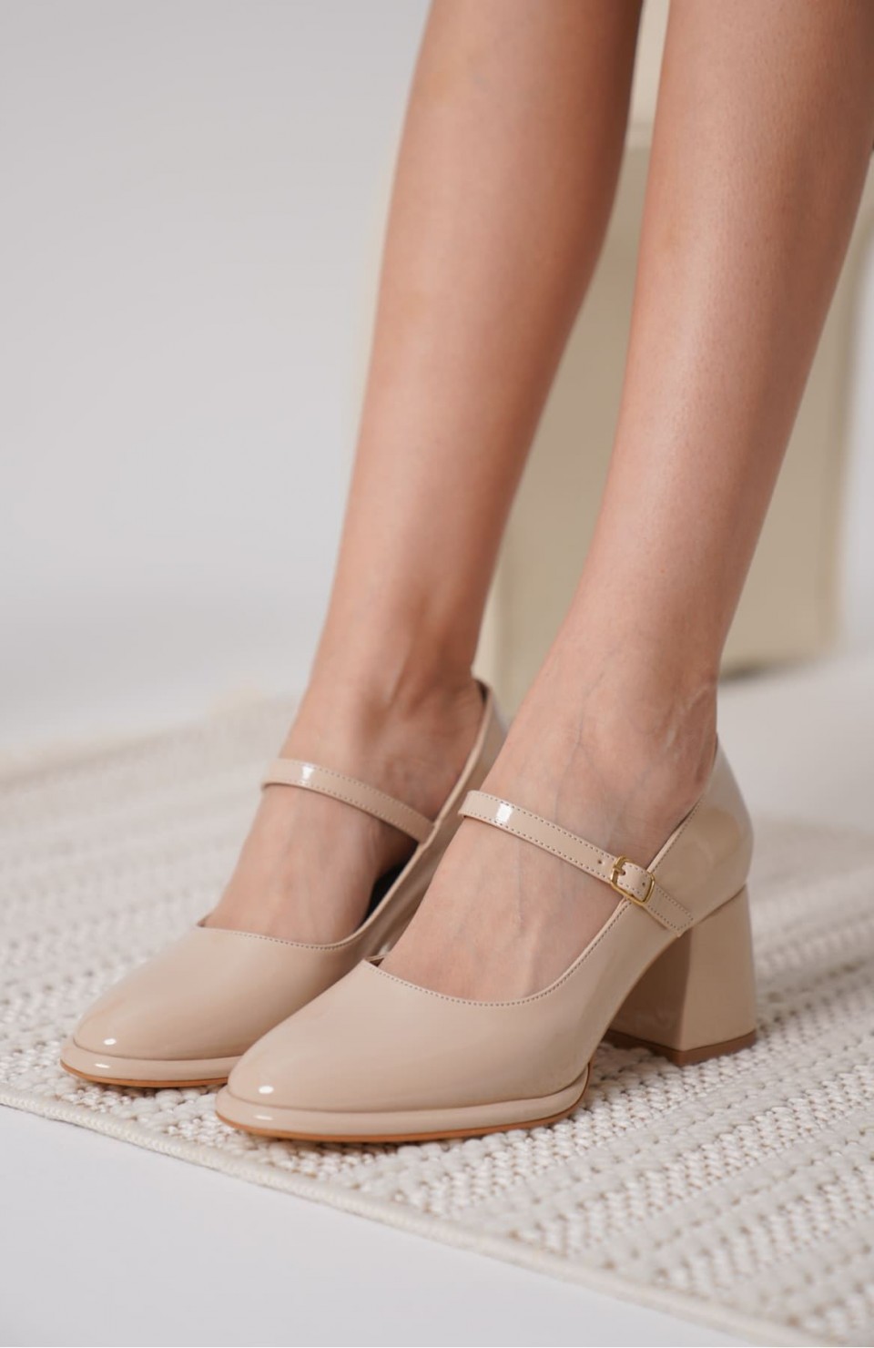 Nude Rugan Kadın Topuklu Ayakkabı TR18MS07B Somersan Giyim | Kadın, Erkek ve Çocuk Moda