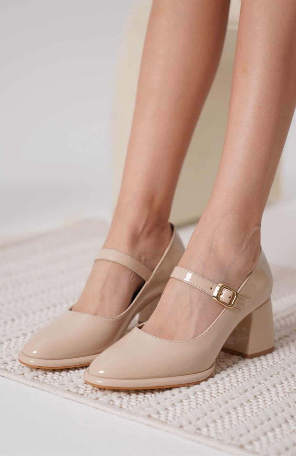 Nude Rugan Kadın Topuklu Ayakkabı TR18MS08B Somersan Giyim | Kadın, Erkek ve Çocuk Moda