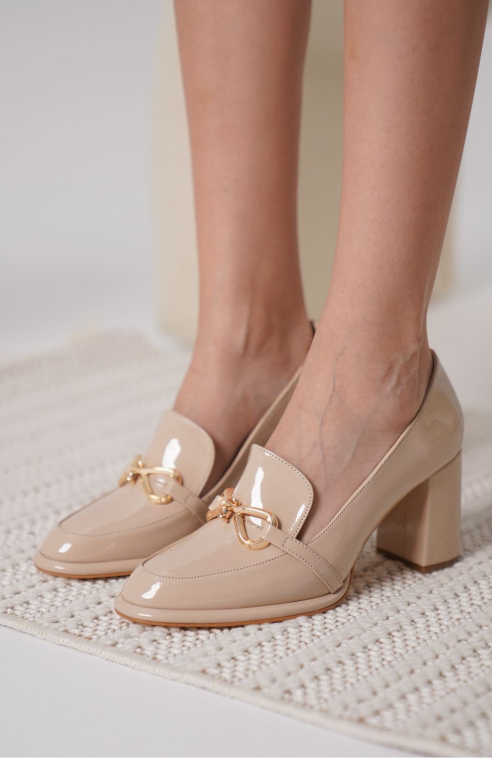 Nude Rugan Kadın Topuklu Ayakkabı TR18MS10B Somersan Giyim | Kadın, Erkek ve Çocuk Moda