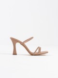 Nude Taşlı İnce Bantlı Kadın Topuklu Terlik TR20MY01D Somersan Giyim | Kadın, Erkek ve Çocuk Moda