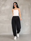 Osy Modal Yumuşak Dokulu Kumaş Şalvar Pantalon - Siyah