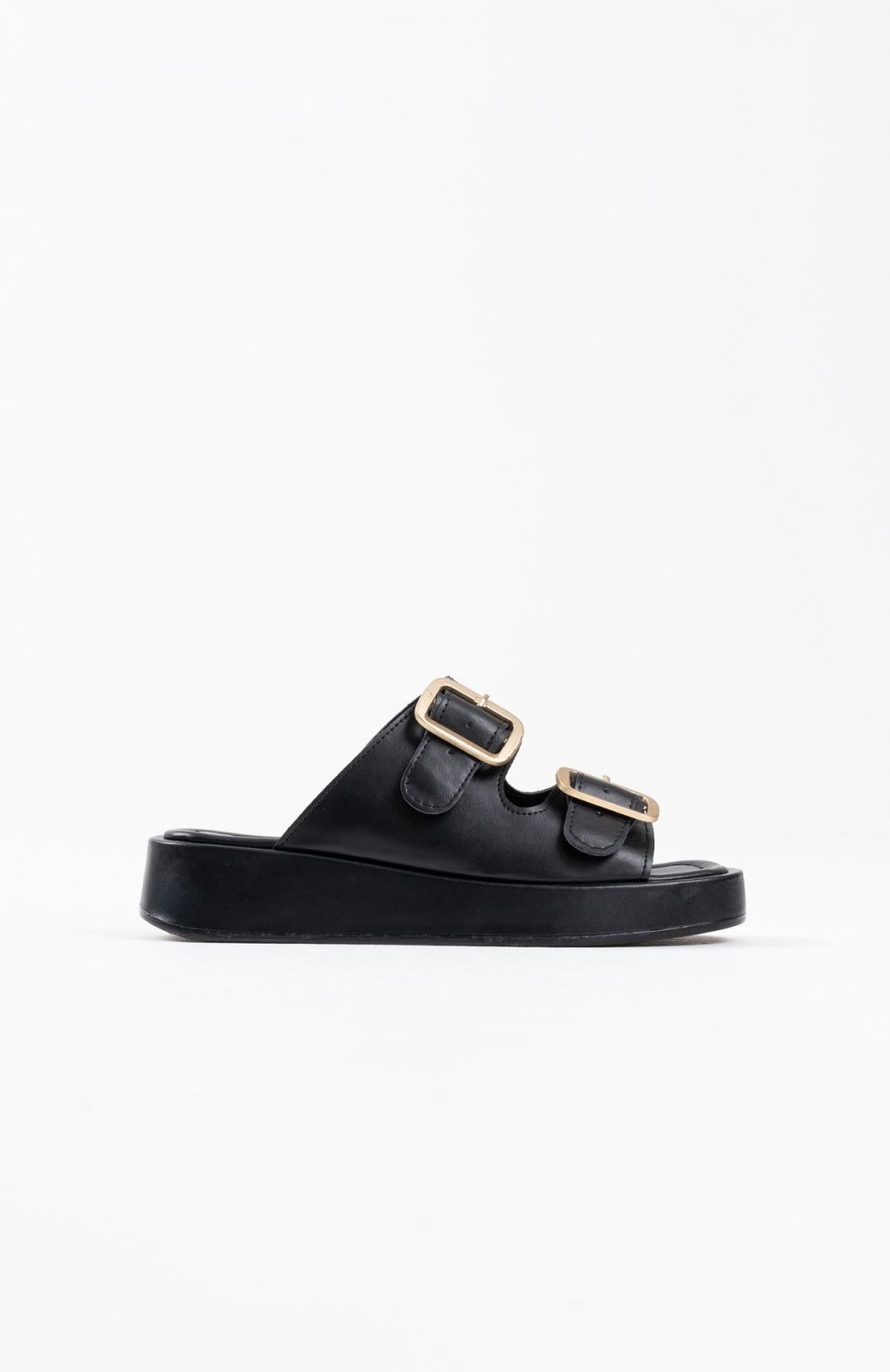 Siyah Cilt Tokalı Terlik TR17MY01A Somersan Giyim | Kadın, Erkek ve Çocuk Moda