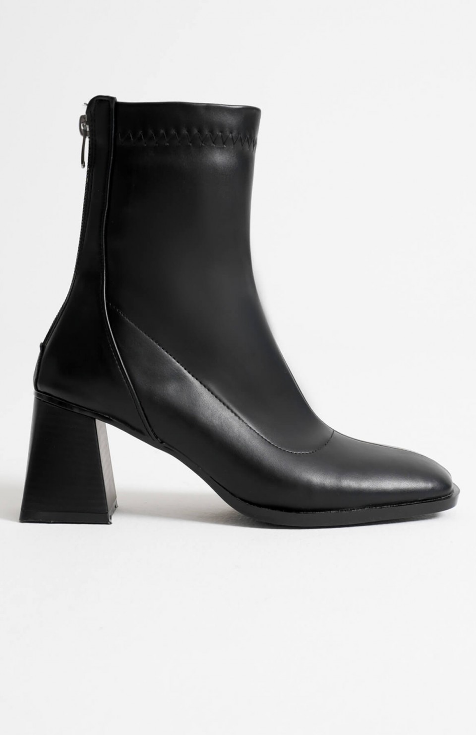 Siyah Kalın Topuklu Streç Bot TR08MK01A Somersan Giyim | Kadın, Erkek ve Çocuk Moda