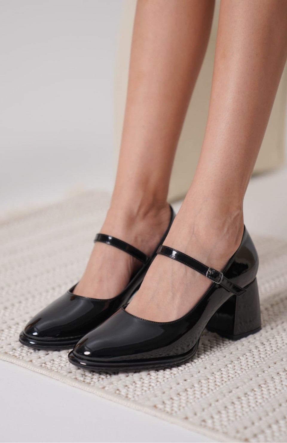 Siyah Rugan Kadın Topuklu Ayakkabı TR18MS07A Somersan Giyim | Kadın, Erkek ve Çocuk Moda