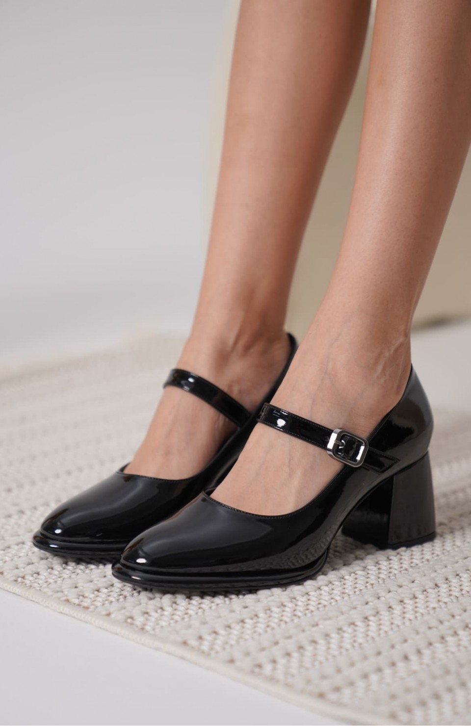 Siyah Rugan Kadın Topuklu Ayakkabı TR18MS08A Somersan Giyim | Kadın, Erkek ve Çocuk Moda