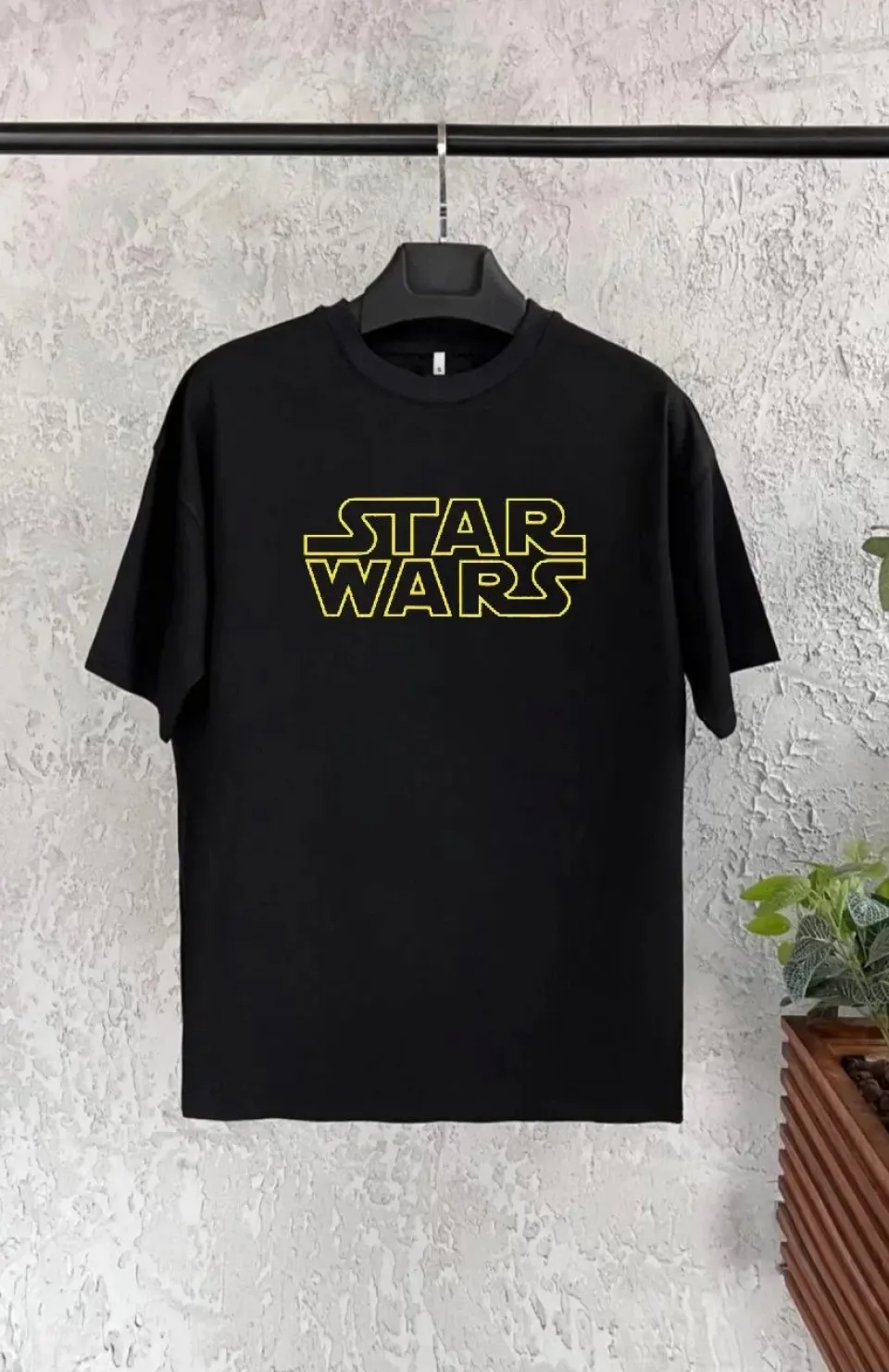 Star Wars Baskılı Çocuk T-Shirt - Siyah