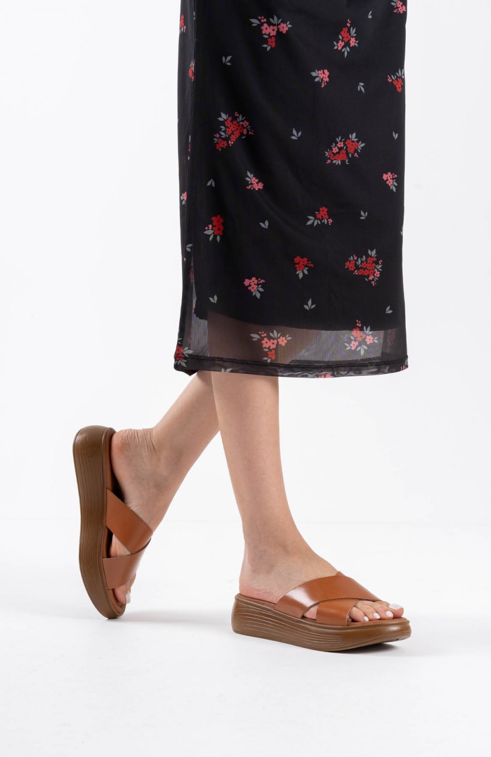 Taba Hakiki Deri Terlik TR31MY53E Somersan Giyim | Kadın, Erkek ve Çocuk Moda