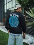Üç İplik Bisiklet Yaka Baskılı SweatShirt - Siyah Somersan Giyim | Kadın, Erkek ve Çocuk Moda