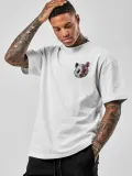 Unisex Baskılı Oversize T-Shirt - Beyaz