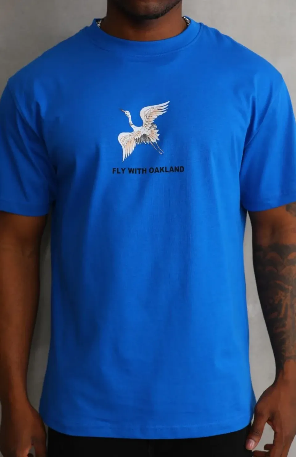 Unisex Baskılı Oversize T-Shirt - Mavi Somersan Giyim | Kadın, Erkek ve Çocuk Moda