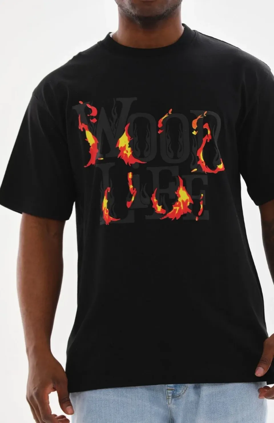 Unisex Baskılı Oversize T-Shirt - Siyah Somersan Giyim | Kadın, Erkek ve Çocuk Moda