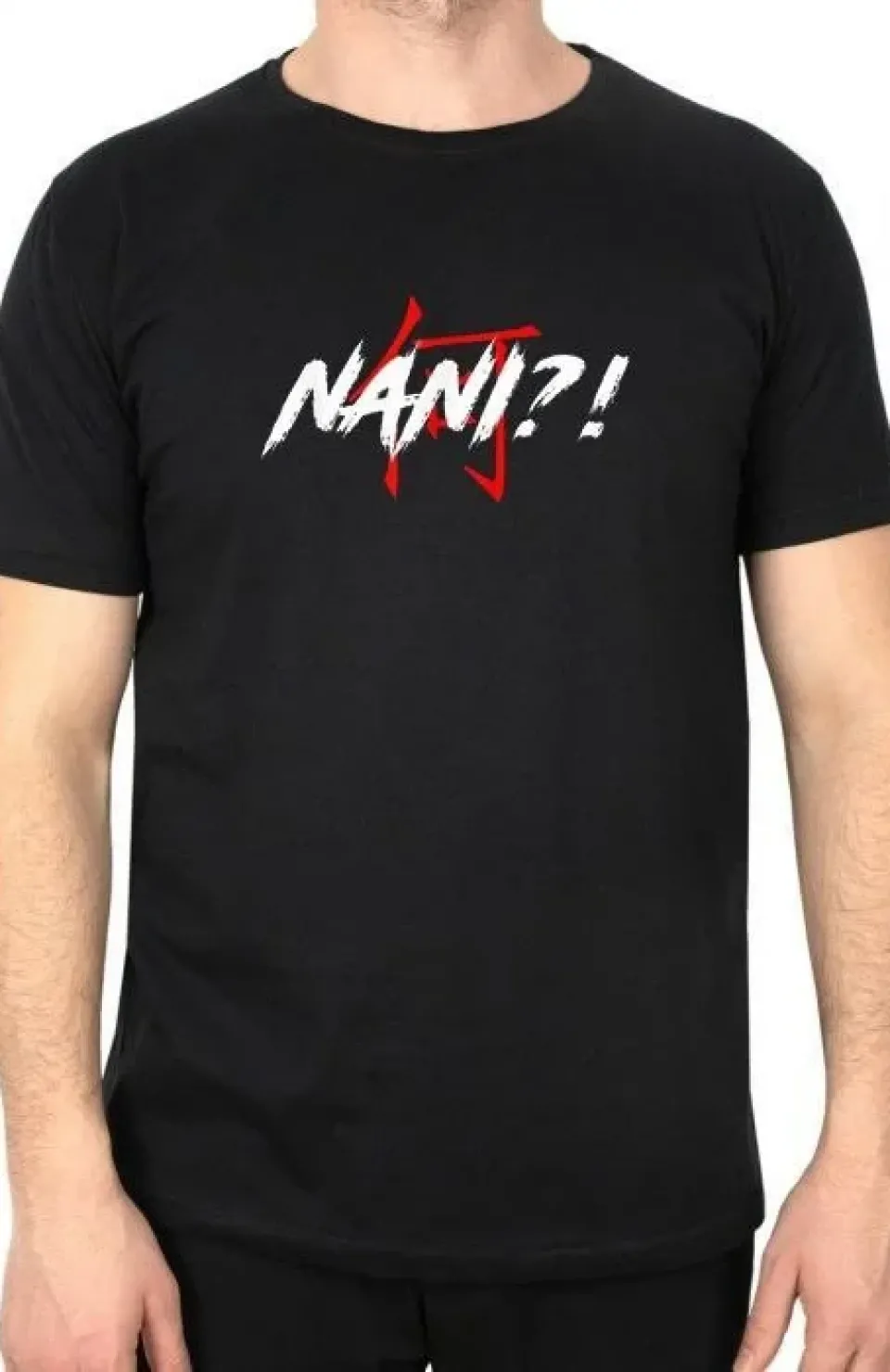 Unisex Bisiklet Yaka Baskılı Oversize T-Shirt - Siyah Somersan Giyim | Kadın, Erkek ve Çocuk Moda