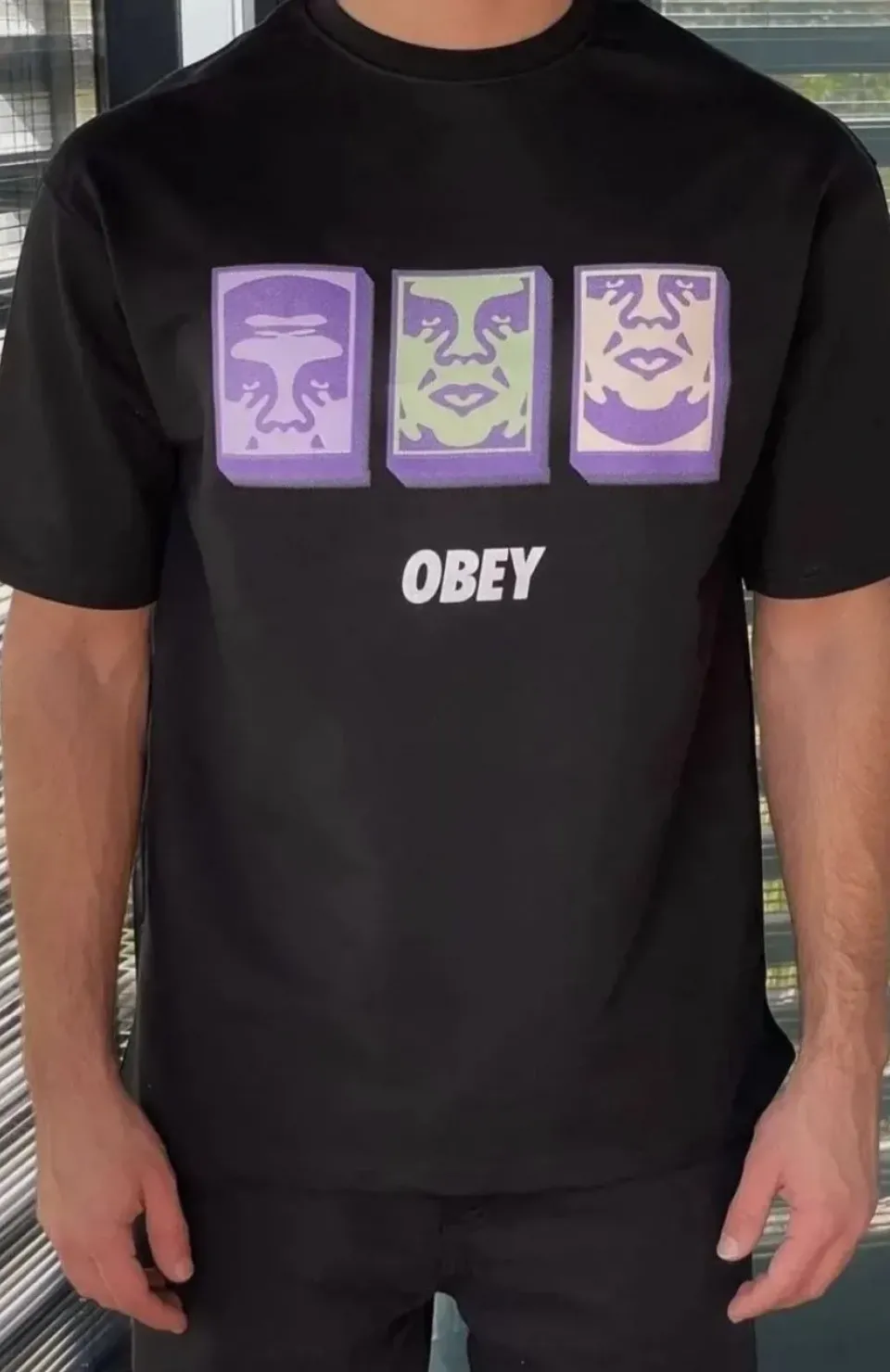 Unisex Bisiklet Yaka Baskılı Oversize T-Shirt - Siyah Somersan Giyim | Kadın, Erkek ve Çocuk Moda