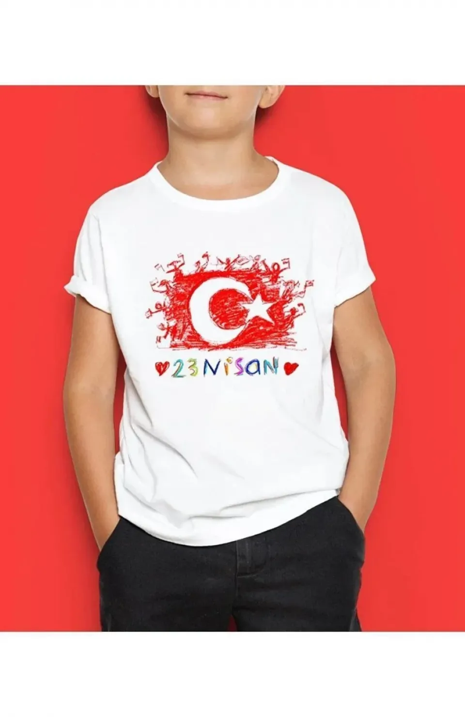 Unisex Çocuk Baskılı T-Shirt - Beyaz Somersan Giyim | Kadın, Erkek ve Çocuk Moda
