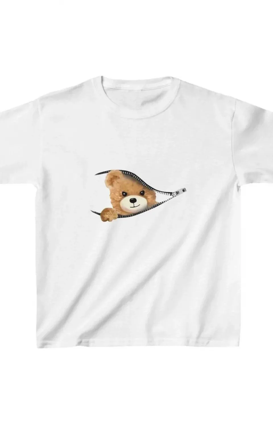 Unisex Çocuk Baskılı T-Shirt - Beyaz Somersan Giyim | Kadın, Erkek ve Çocuk Moda