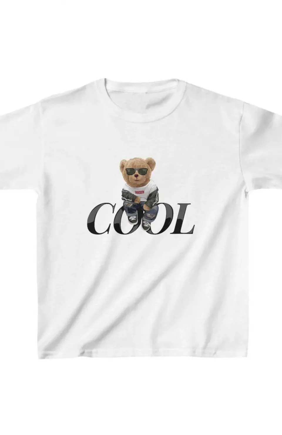 Unisex Çocuk Baskılı T-Shirt - Beyaz Somersan Giyim | Kadın, Erkek ve Çocuk Moda