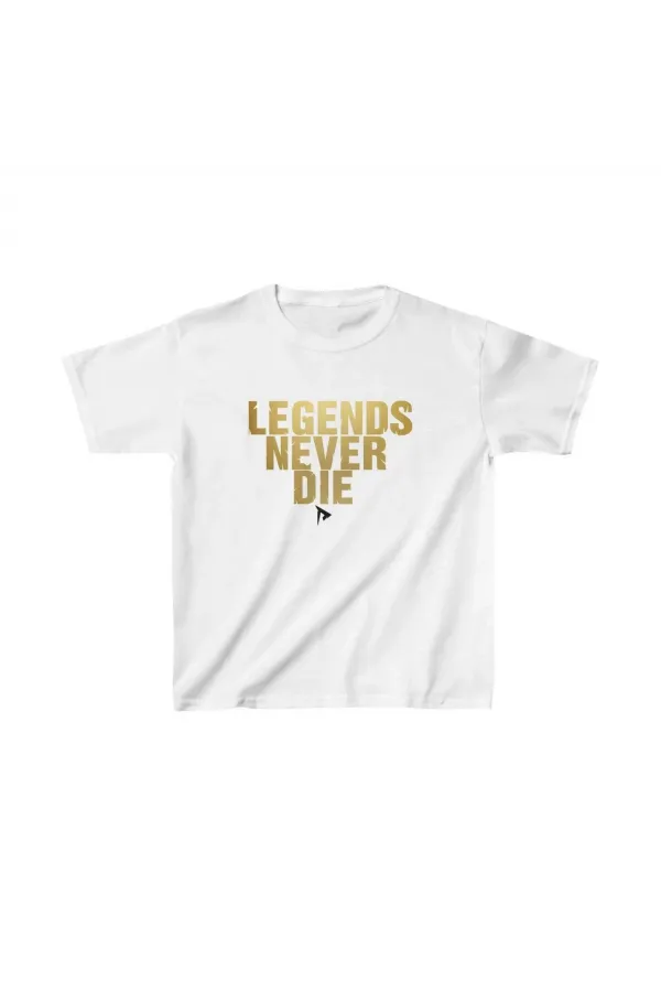 Unisex Çocuk Baskılı T-Shirt - Beyaz