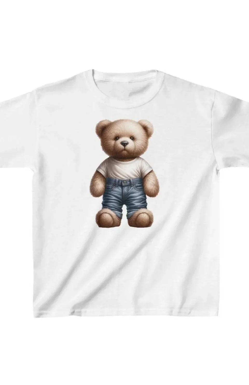 Unisex Çocuk Baskılı T-Shirt - Beyaz Somersan Giyim | Kadın, Erkek ve Çocuk Moda