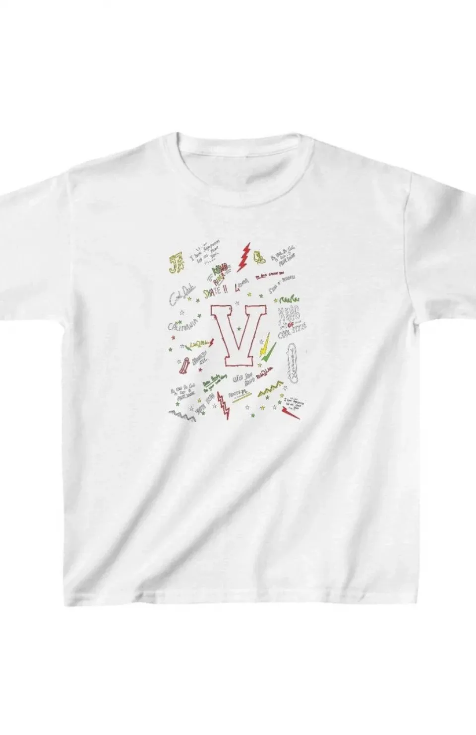 Unisex Çocuk Baskılı T-Shirt - Beyaz Somersan Giyim | Kadın, Erkek ve Çocuk Moda