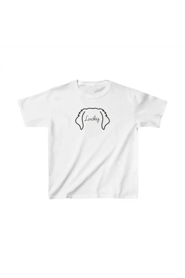 Unisex Çocuk Baskılı T-Shirt - Beyaz