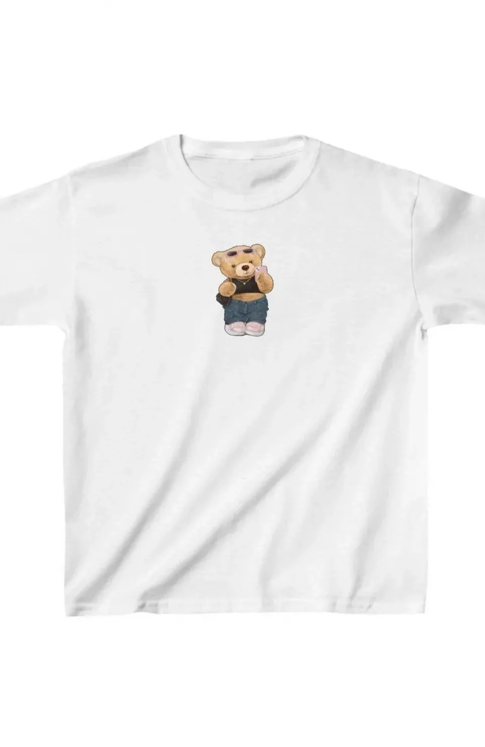 Unisex Çocuk Baskılı T-Shirt - Beyaz Somersan Giyim | Kadın, Erkek ve Çocuk Moda