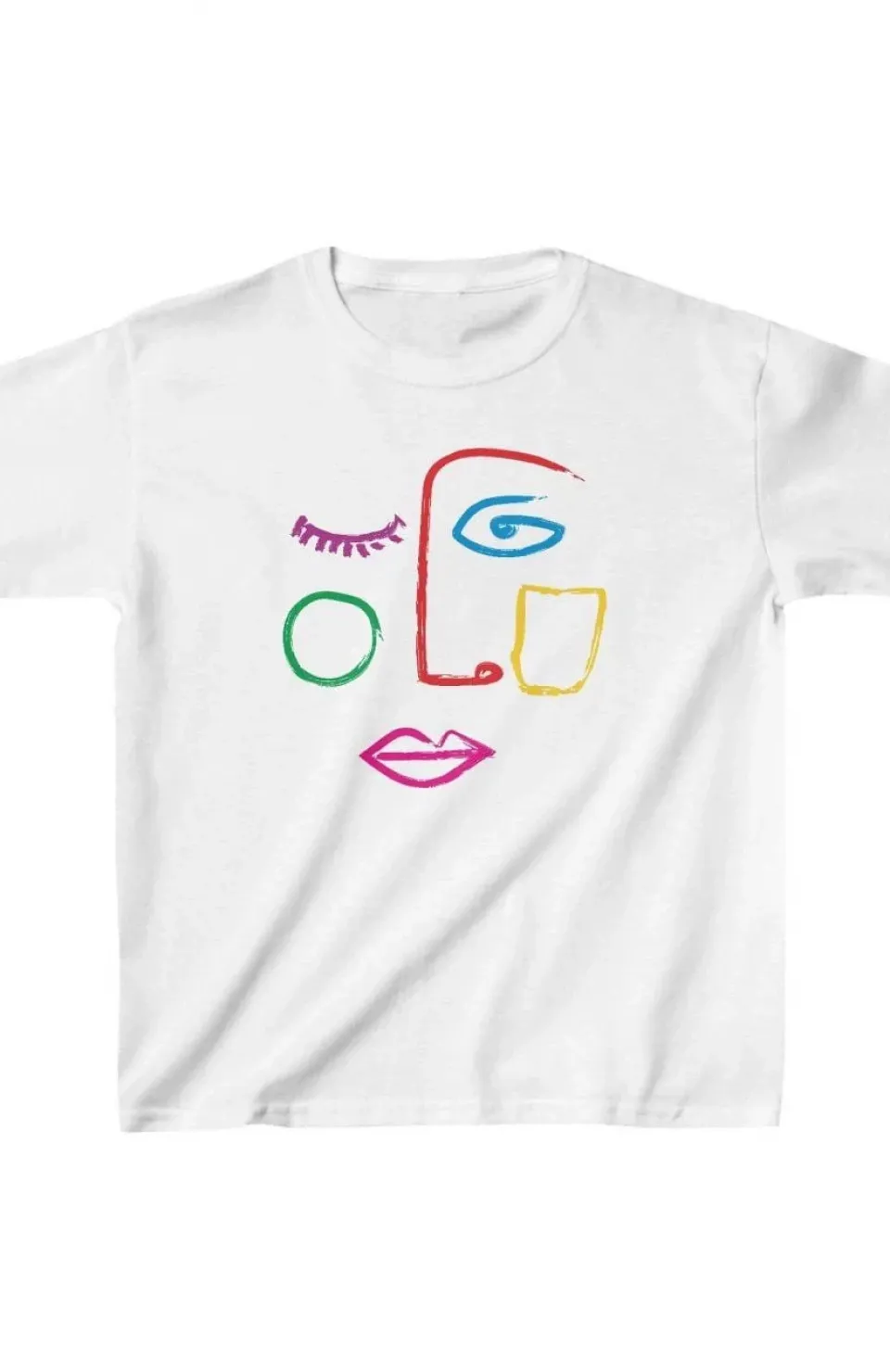 Unisex Çocuk Baskılı T-Shirt - Beyaz Somersan Giyim | Kadın, Erkek ve Çocuk Moda