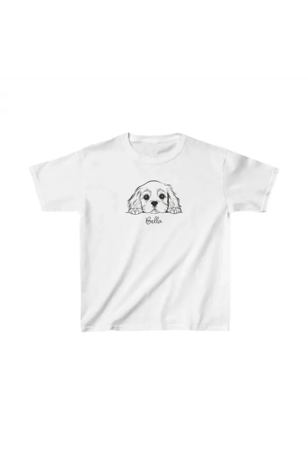 Unisex Çocuk Baskılı T-Shirt - Beyaz