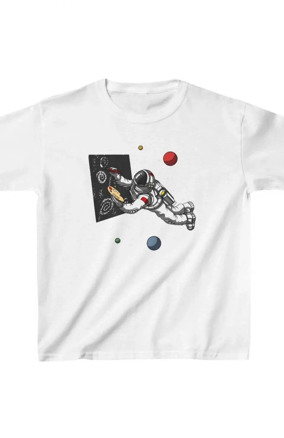 Unisex Çocuk Baskılı T-Shirt - Beyaz Somersan Giyim | Kadın, Erkek ve Çocuk Moda