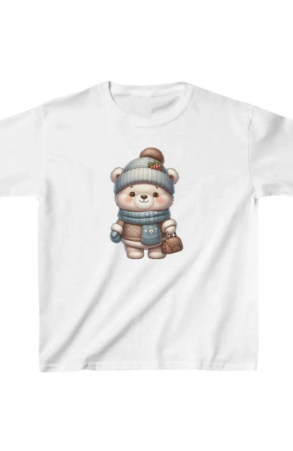 Unisex Çocuk Baskılı T-Shirt - Beyaz Somersan Giyim | Kadın, Erkek ve Çocuk Moda