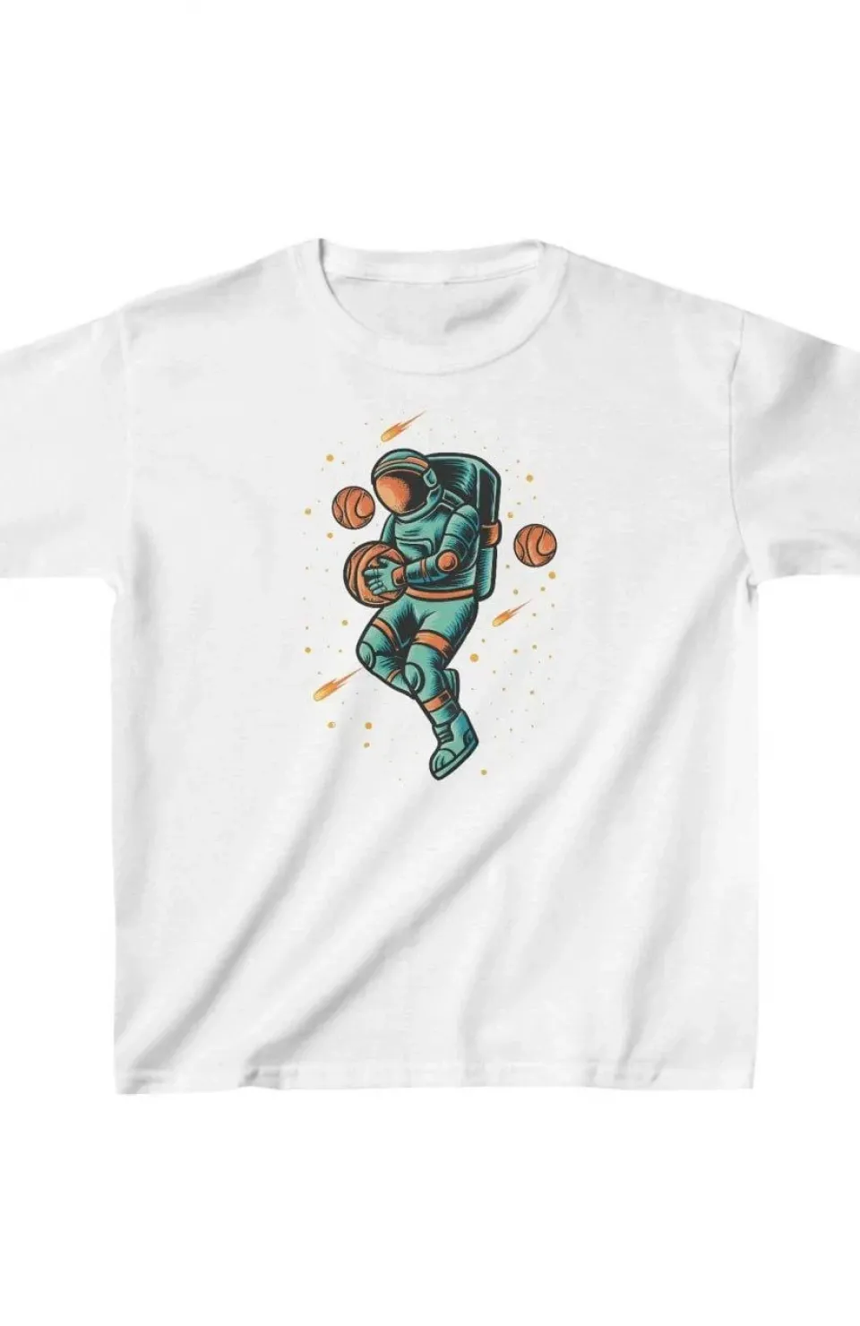 Unisex Çocuk Baskılı T-Shirt - Beyaz Somersan Giyim | Kadın, Erkek ve Çocuk Moda