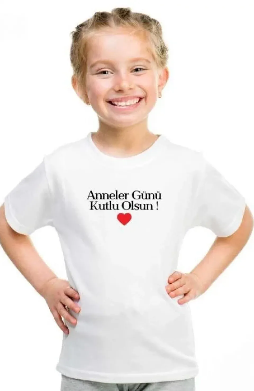Unisex Çocuk Baskılı T-Shirt - Beyaz Somersan Giyim | Kadın, Erkek ve Çocuk Moda