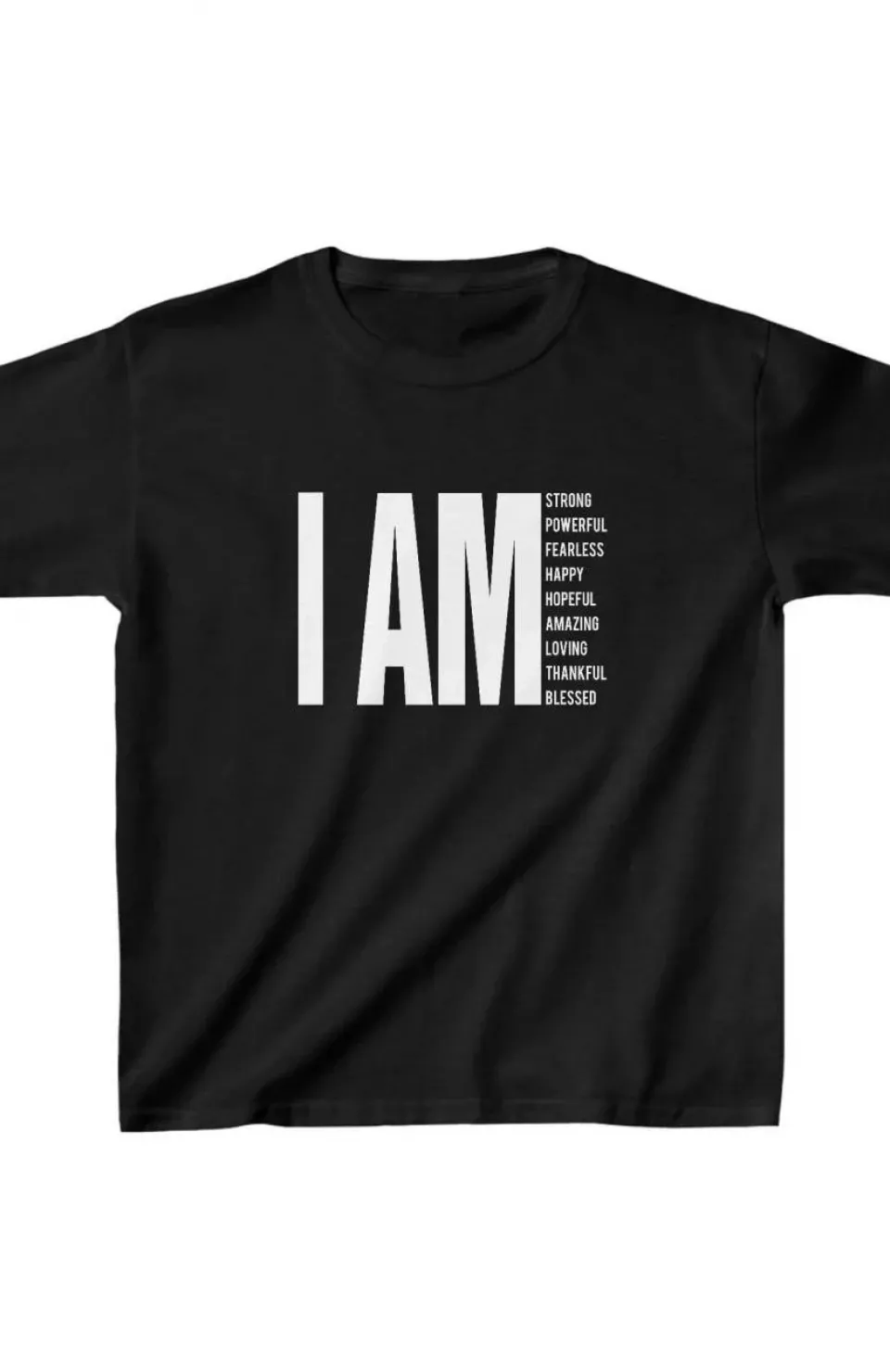 Unisex Çocuk Baskılı T-Shirt - Siyah