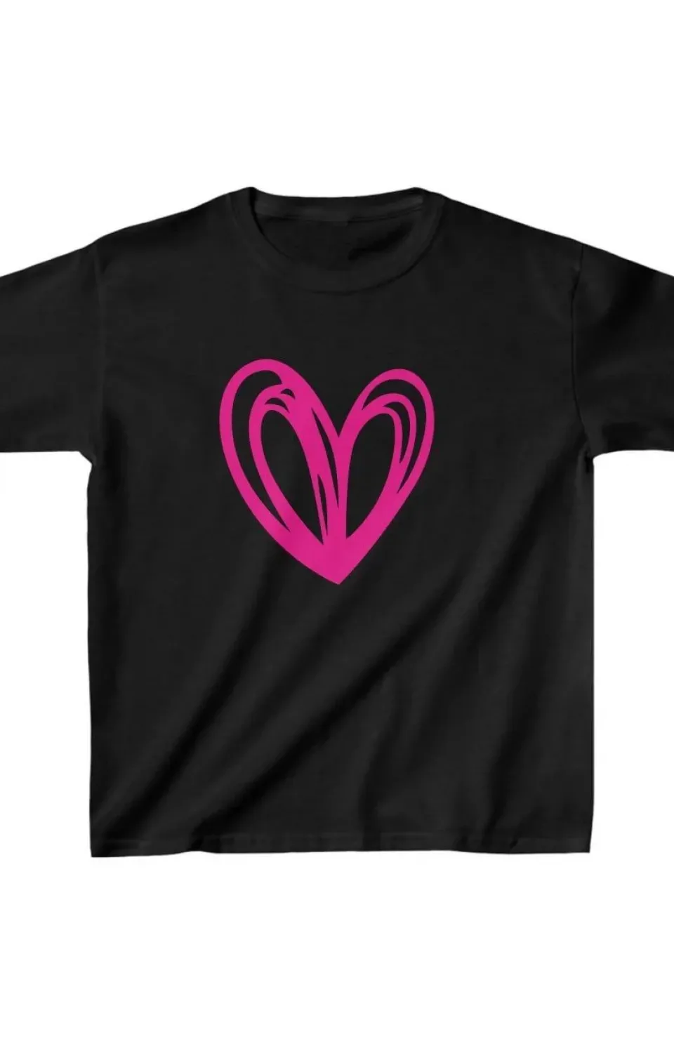 Unisex Çocuk Baskılı T-Shirt - Siyah